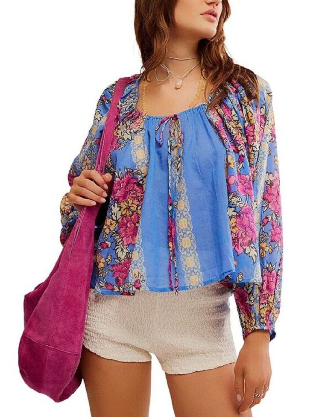 Free People Elena Printed Top